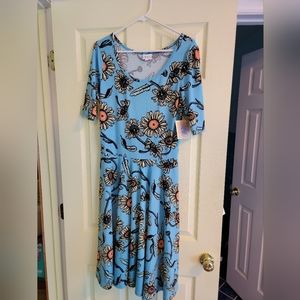 Size Large Lularoe Nicole dress. Brand new with tags